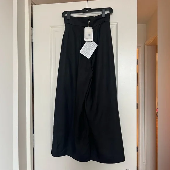 Zimmermann NWT Black Ninety-Six Tuck Crop Pant Brand Size 0/US Size 2/4 - Picture 3 of 6